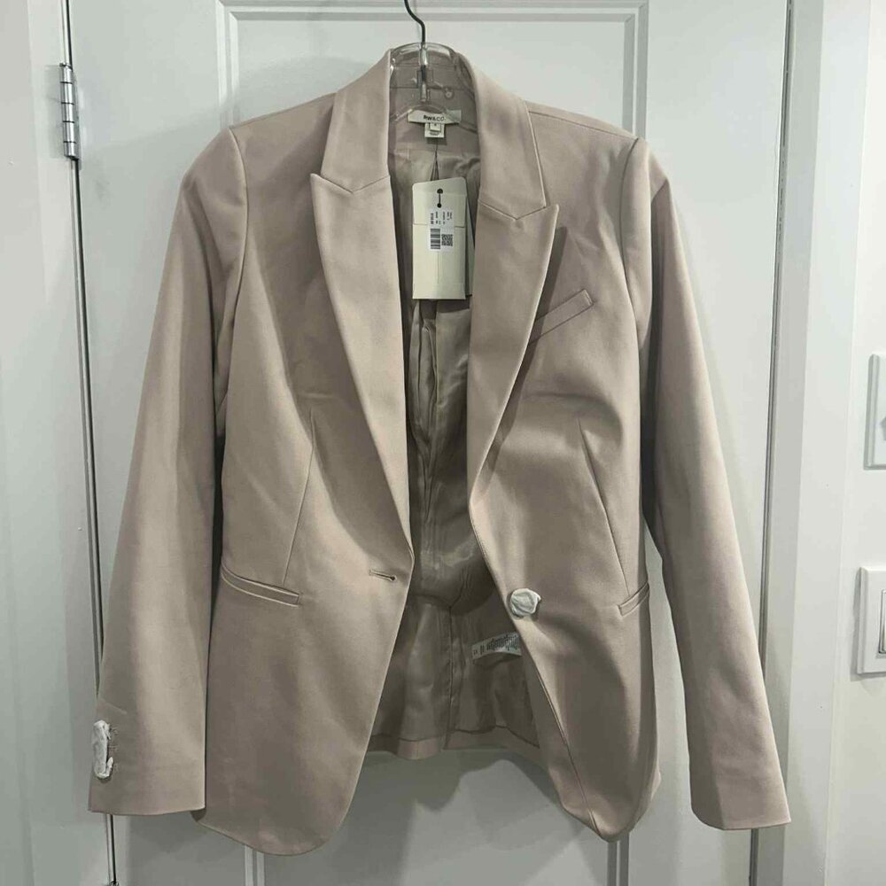 RW & Co. Women's Light Pink Blazer Jacket – Size 2 – New with Tags